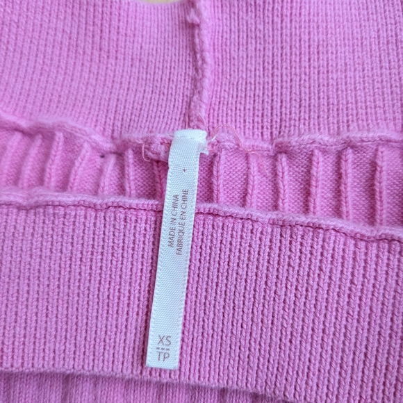 Free People Barbie Pink Bodycon Rib Knit Midi Skirt - Picture 8 of 8